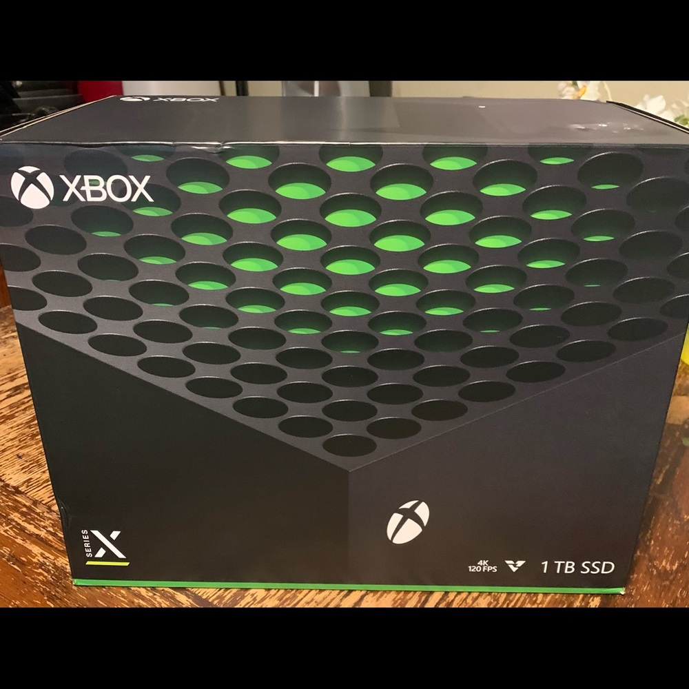 Xbox series X with extra limited edition green electric volt controller